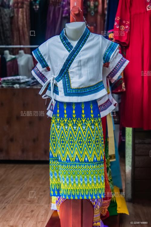 中國(guó)云南省傣族女士民族盛裝服飾日用品_站酷海洛_正版圖片_視頻_字體